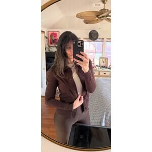 Harold’s Chocolate Brown Cotton Button Cardigan | Size L